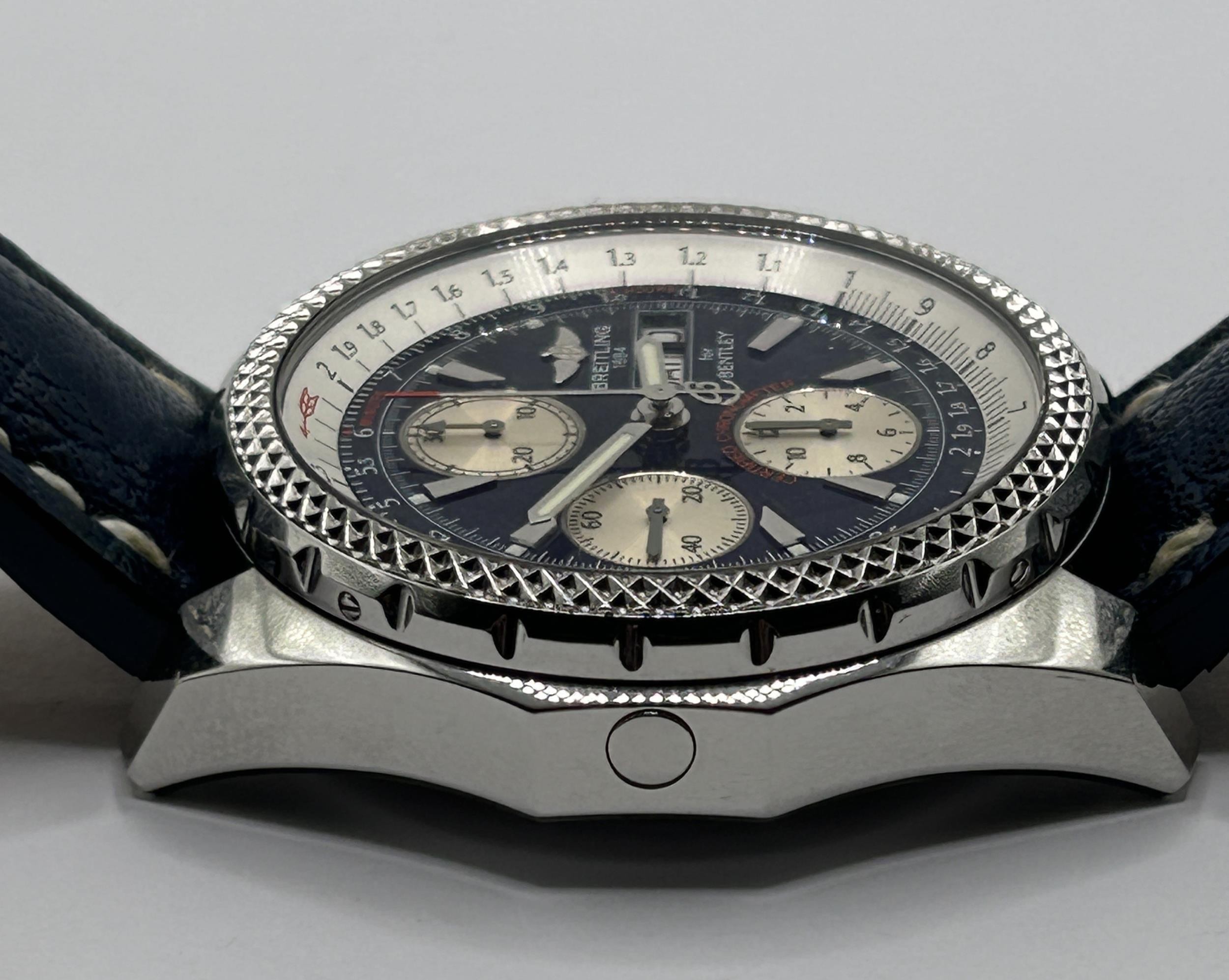 A gentleman's stainless steel Breitling for Bentley Chronometer wristwatch, boxed with paperwork - Image 13 of 15