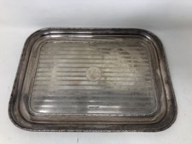 A George V silver tray, Sheffield 1919, 14.1 ozt