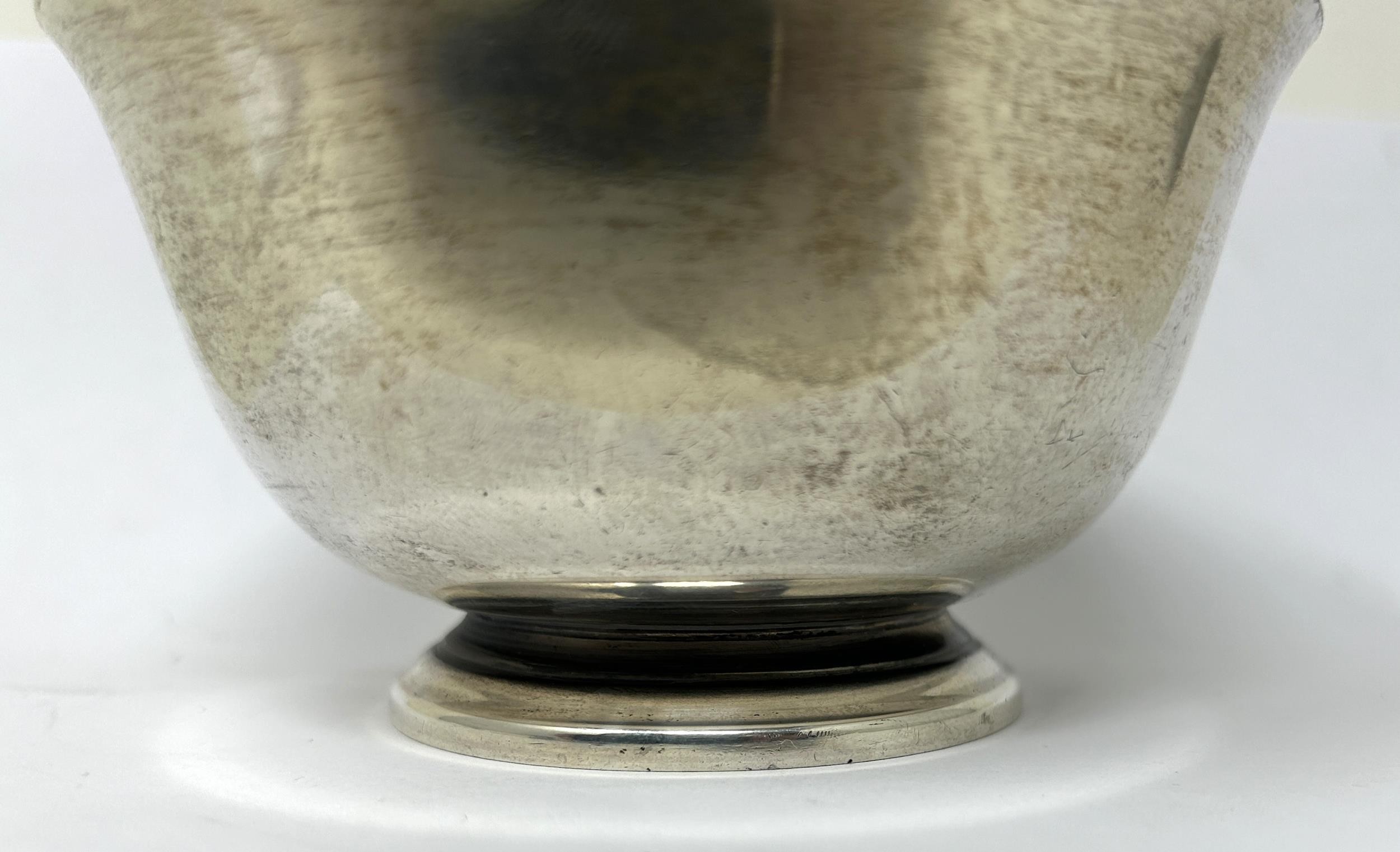 A sterling silver sugar bowl, with a presentation inscription dated 1975 4.1 ozt - Image 6 of 6