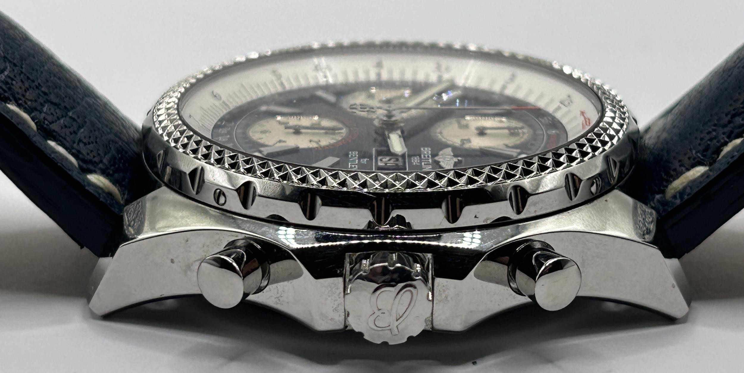 A gentleman's stainless steel Breitling for Bentley Chronometer wristwatch, boxed with paperwork - Image 14 of 15