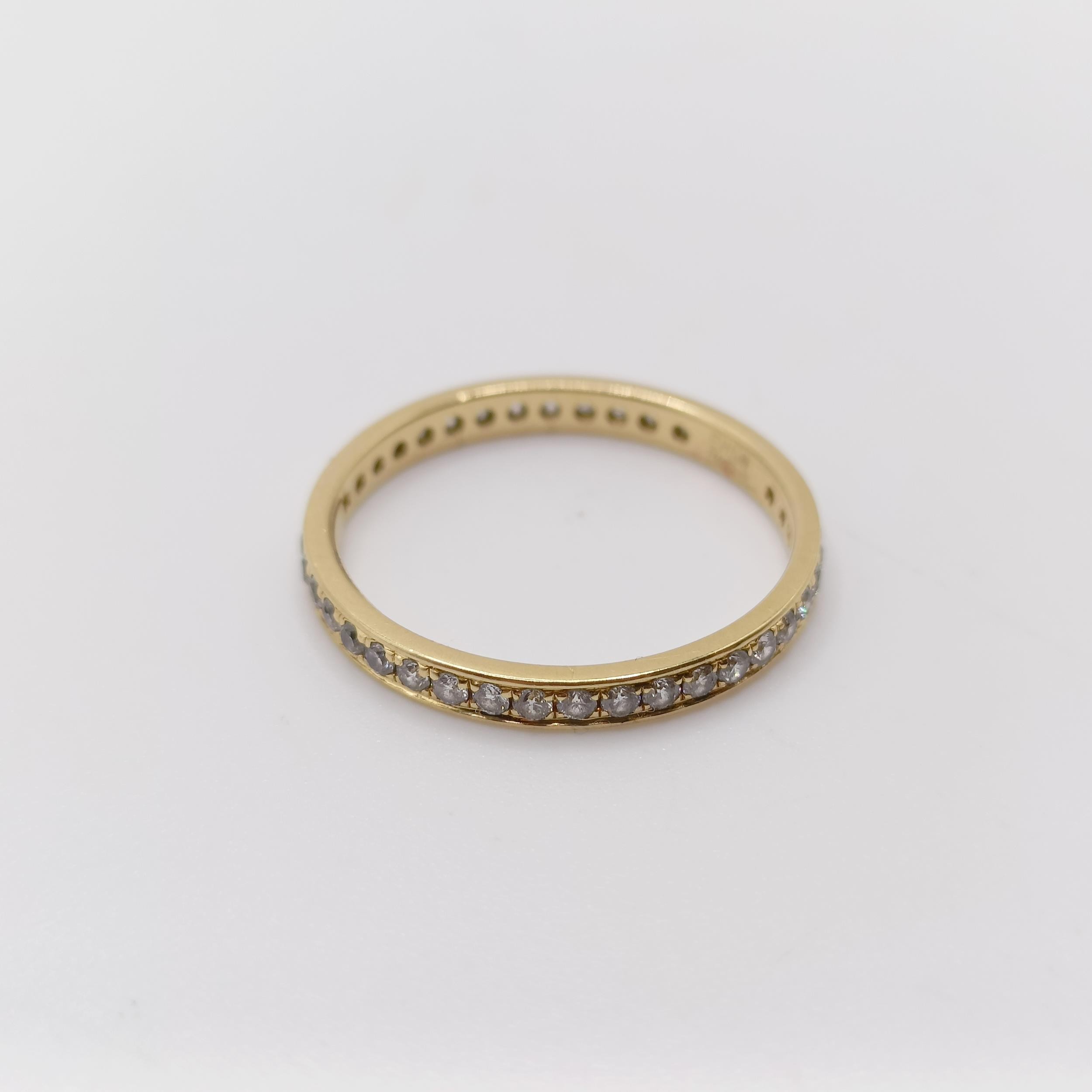 An 18ct gold and diamond ring, ring size L - Image 7 of 7