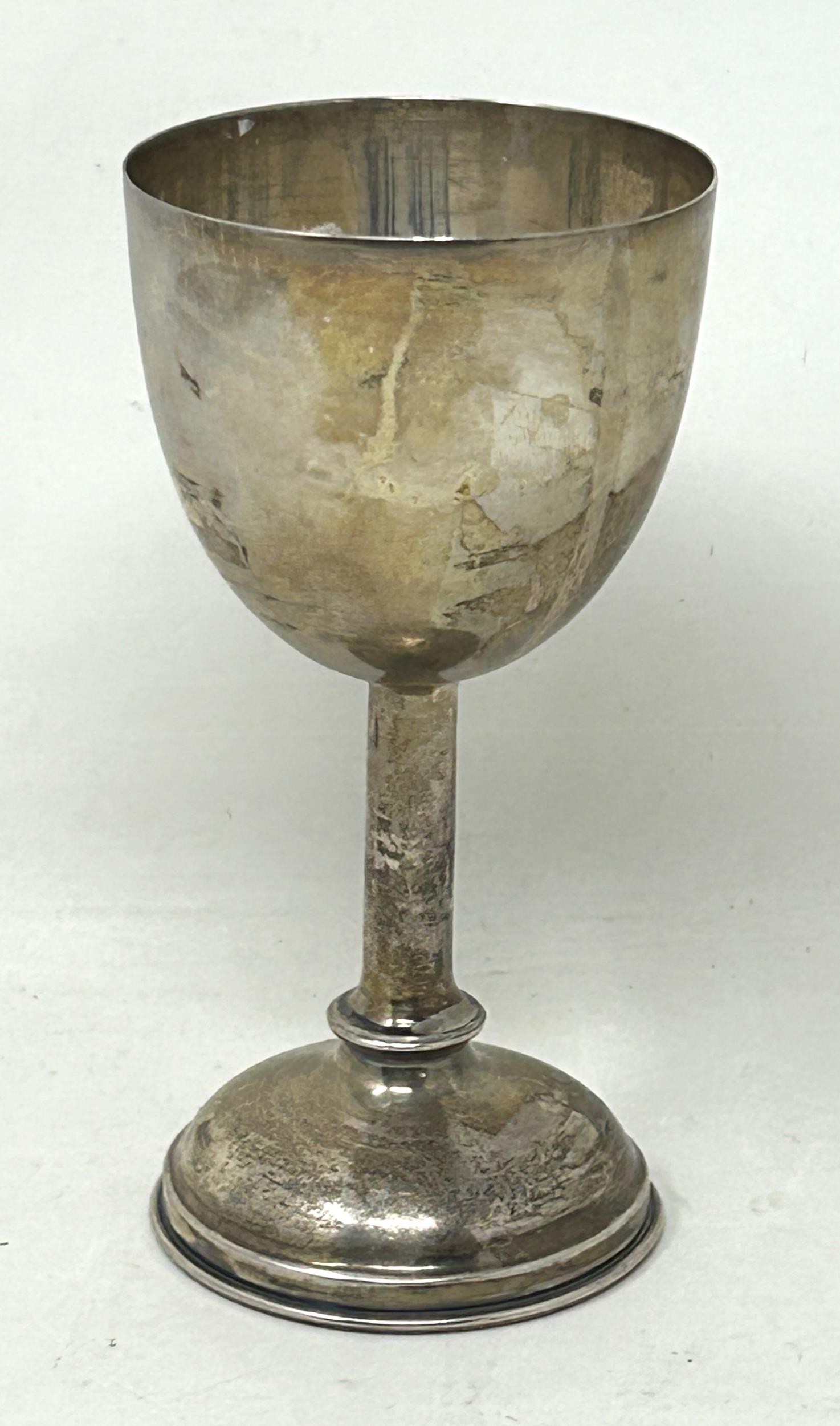A George V silver communion goblet, Birmingham 1934, 46 g
