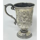 A Victorian silver mug, Birmingham 1874, 2.6 ozt