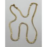 A 9ct gold chain, 12.3 g Approx. overall length, including clasp: 61 cm