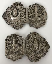 An Indian silver coloured metal buckle, and another (2) Provenance:  Sold on behalf of Tenovus
