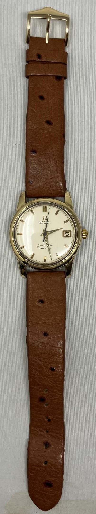 A gentleman's stainless steel Omega Seamaster Automatic wristwatch, with a date, on a later - Image 2 of 2