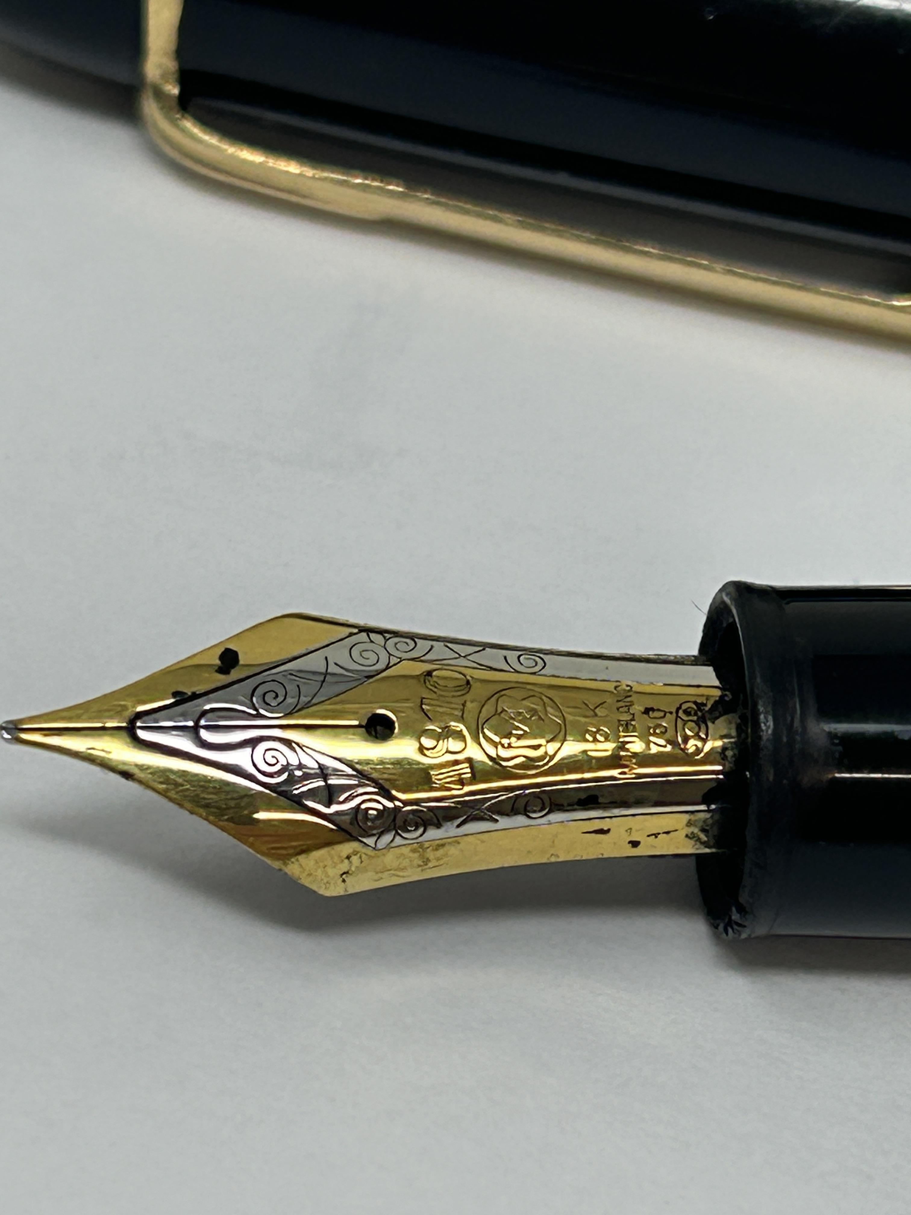 A Mont Blanc Meisterstuck fountain pen, No 149, and a Mont Blanc Meisterstuck ballpoint pen (2) - Image 2 of 4