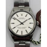 A gentleman's stainless steel Rolex Oyster Perpetual Superlative Chronometer wristwatch, boxed