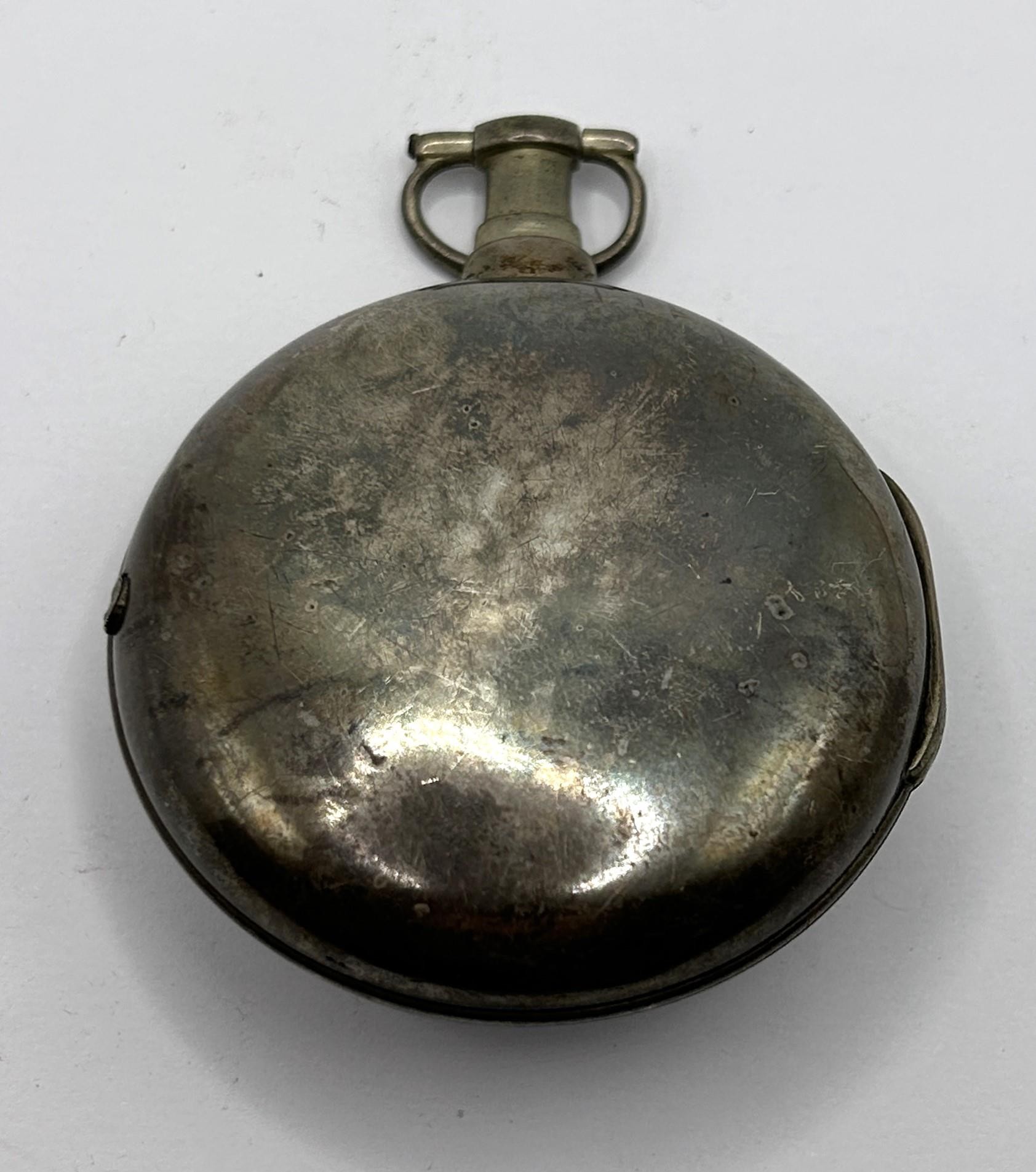 An early 19th century silver pair cased pocket watch, James Thornton, London, No 42874 - Image 2 of 8