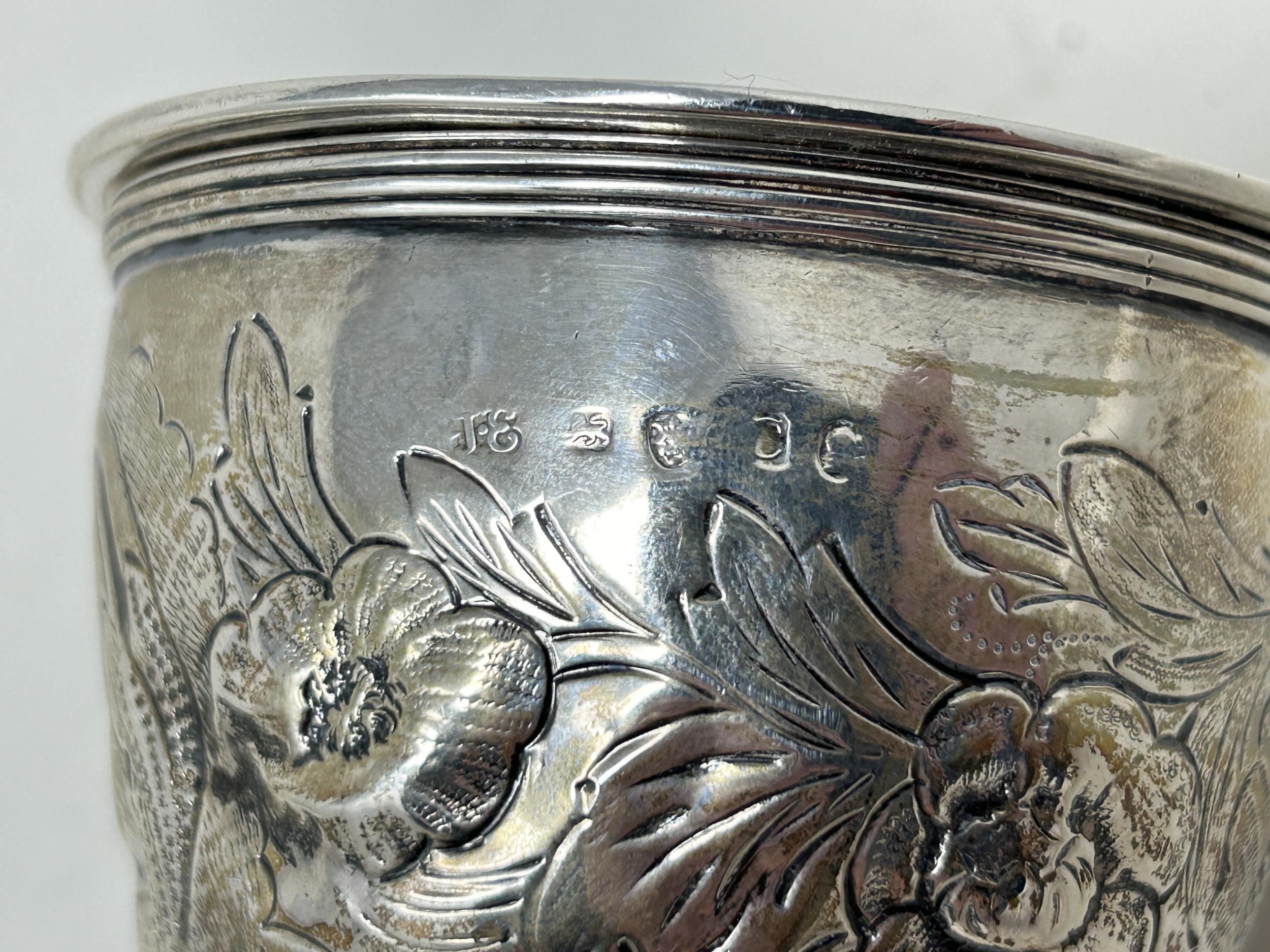 A George III silver wine funnel, London 1818, 3.7 ozt We have the gauze ring with this item - Image 5 of 5