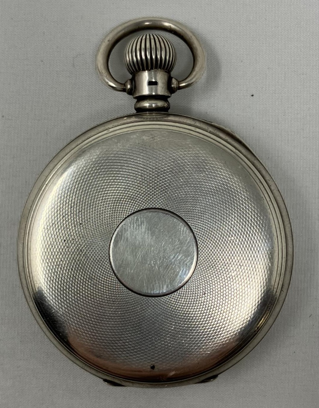 A silver open face pocket watch - Image 2 of 2