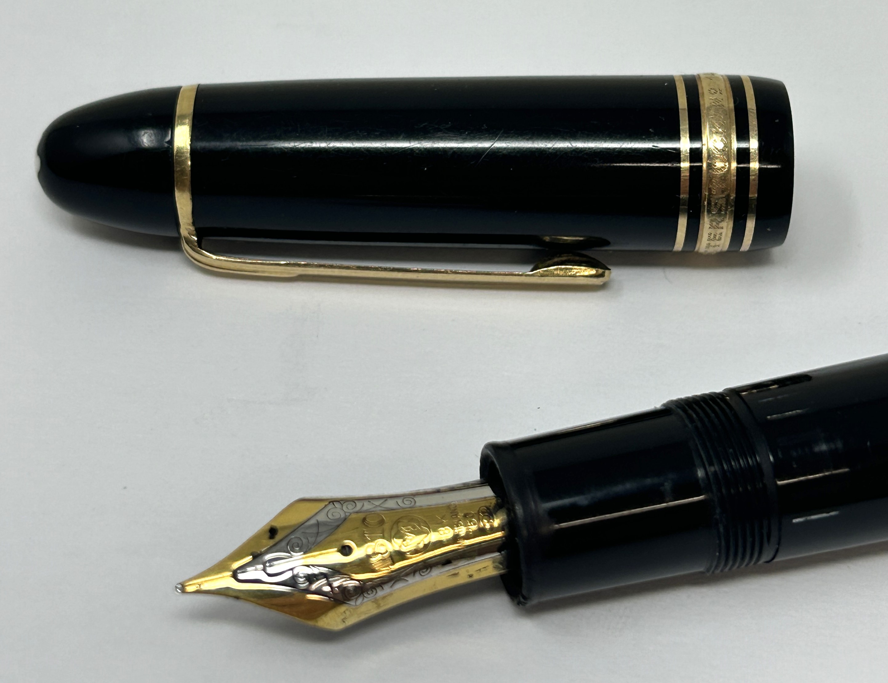 A Mont Blanc Meisterstuck fountain pen, No 149, and a Mont Blanc Meisterstuck ballpoint pen (2) - Image 3 of 4
