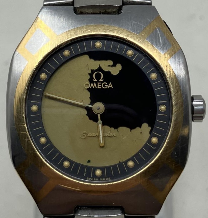A gentleman's stainless steel Omega Seamaster Polaris wristwatch