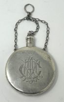 A Victorian silver perfume bottle, London 1858, 33 g