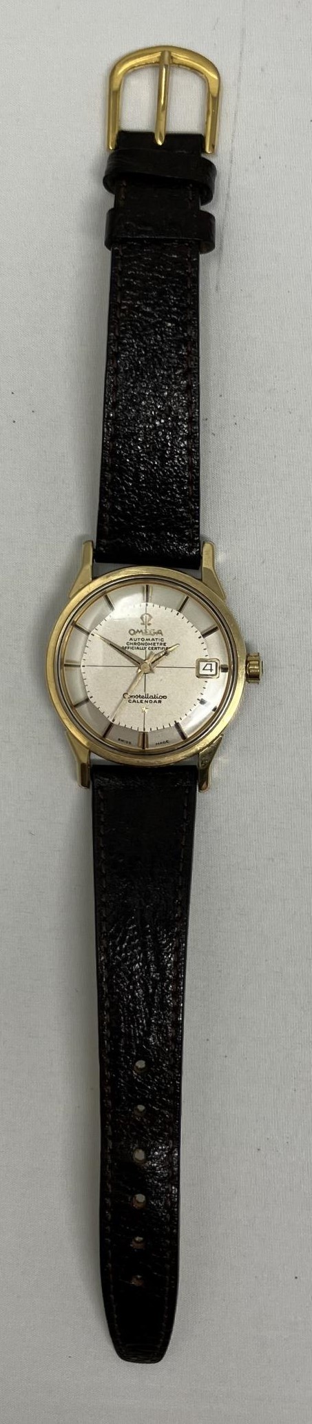 A gentleman's gold and stainless steel Omega Constellation Calendar Automatic Chronometer - Image 2 of 2