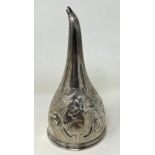 A George III silver wine funnel, London 1818, 3.7 ozt We have the gauze ring with this item
