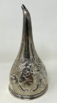 A George III silver wine funnel, London 1818, 3.7 ozt We have the gauze ring with this item