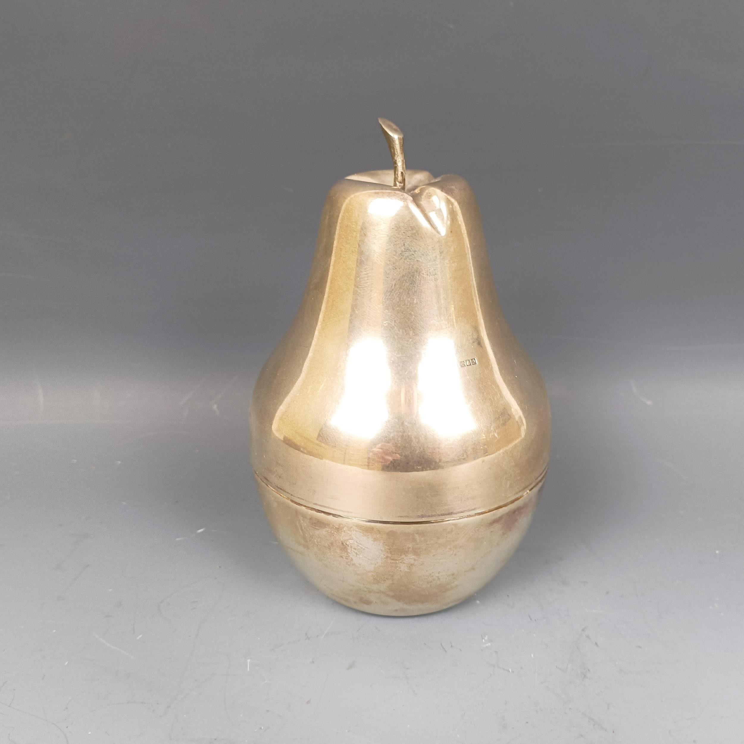 A Continental jar and cover, in the form of a pear - Image 2 of 6