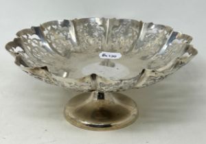 A George V silver pierced tazza, Sheffield 1936, 15 ozt