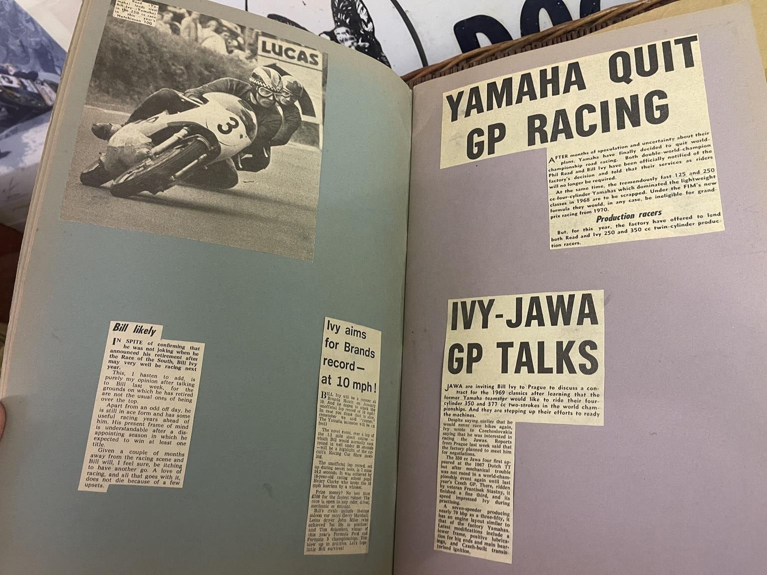 A Motor Cycle News small cover, Bill Ivy always reads, signed by Bill Ivy, and other racers, with - Image 3 of 4