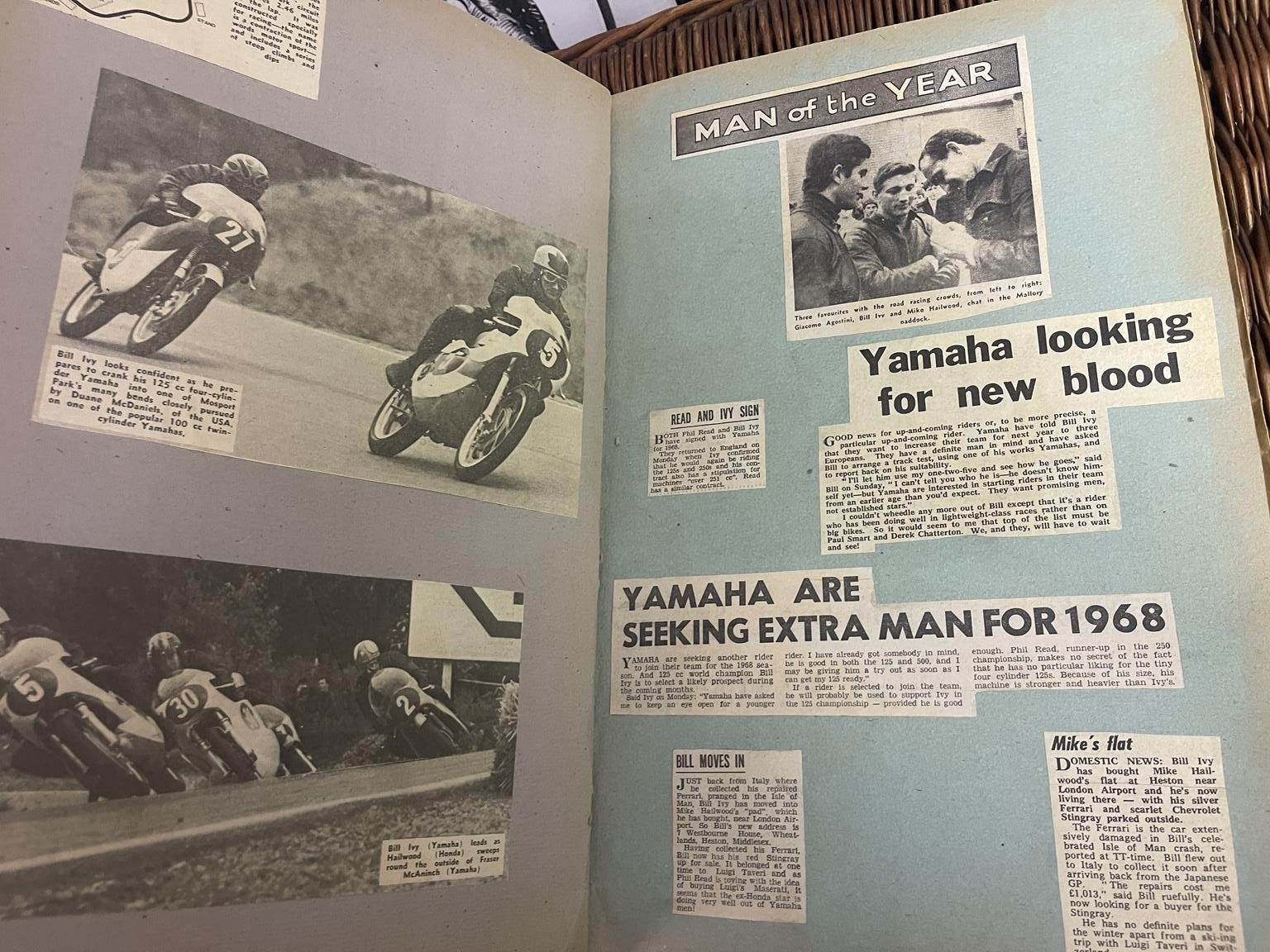 A Motor Cycle News small cover, Bill Ivy always reads, signed by Bill Ivy, and other racers, with - Image 4 of 4