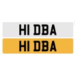 A registration number, H1 DBA, on retention