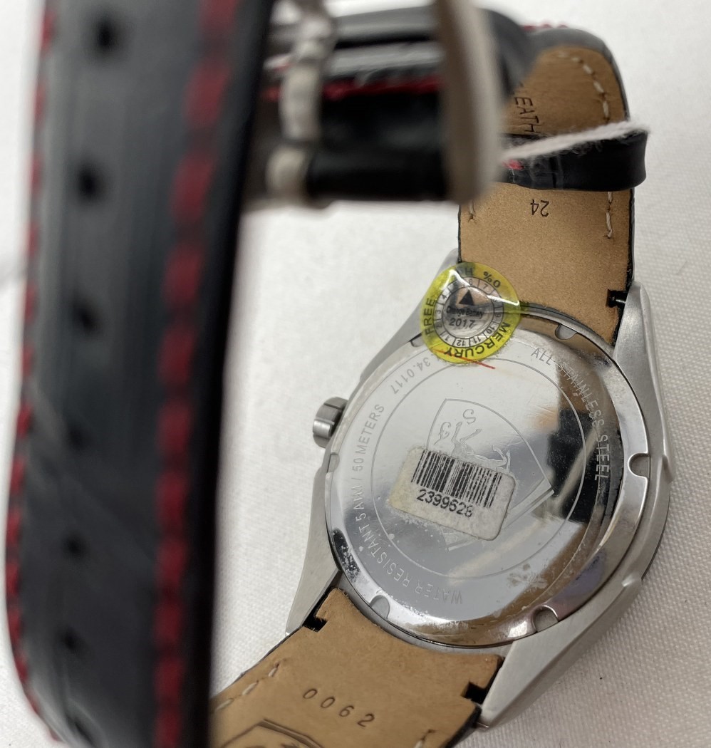 A gentleman's stainless steel Scuderia Ferrrari Gran Premio 5 ATM wristwatch, boxed with papers - Image 3 of 4