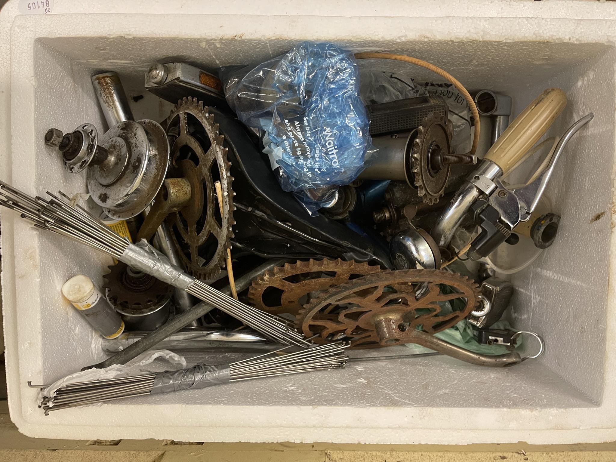 Assorted bicycle spares and parts (3 boxes) - Image 3 of 3