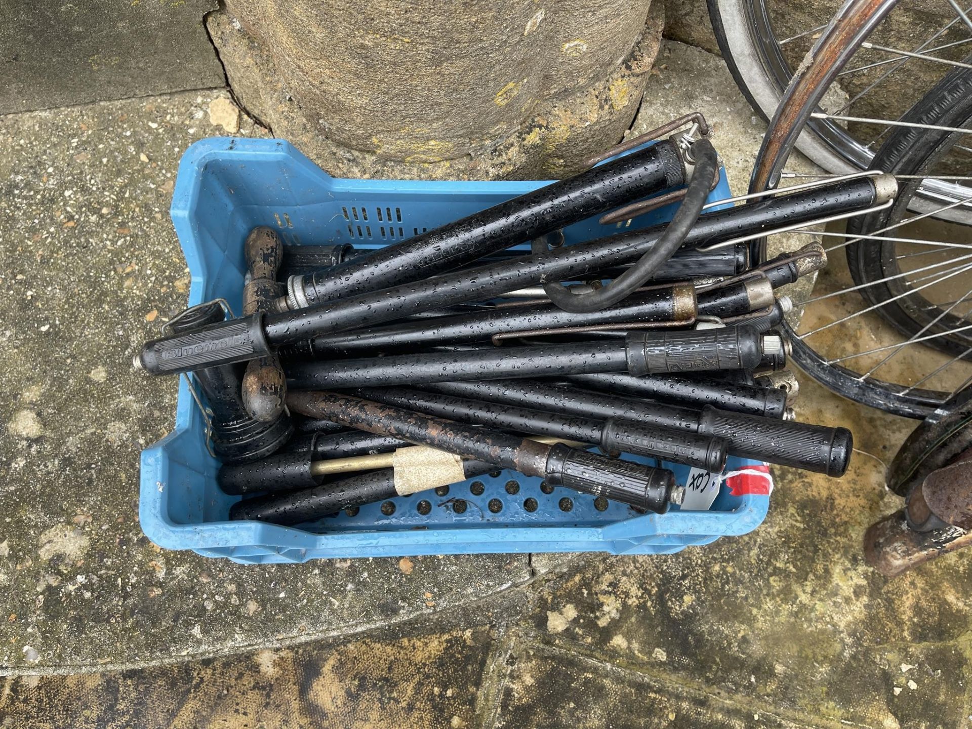 Assorted bicycle wheels, tyres, pumps and items (qty) - Image 2 of 2