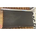 A rare and early Alfa Romeo chrome mounted radiator blind, operational, embossed Alfa Romeo