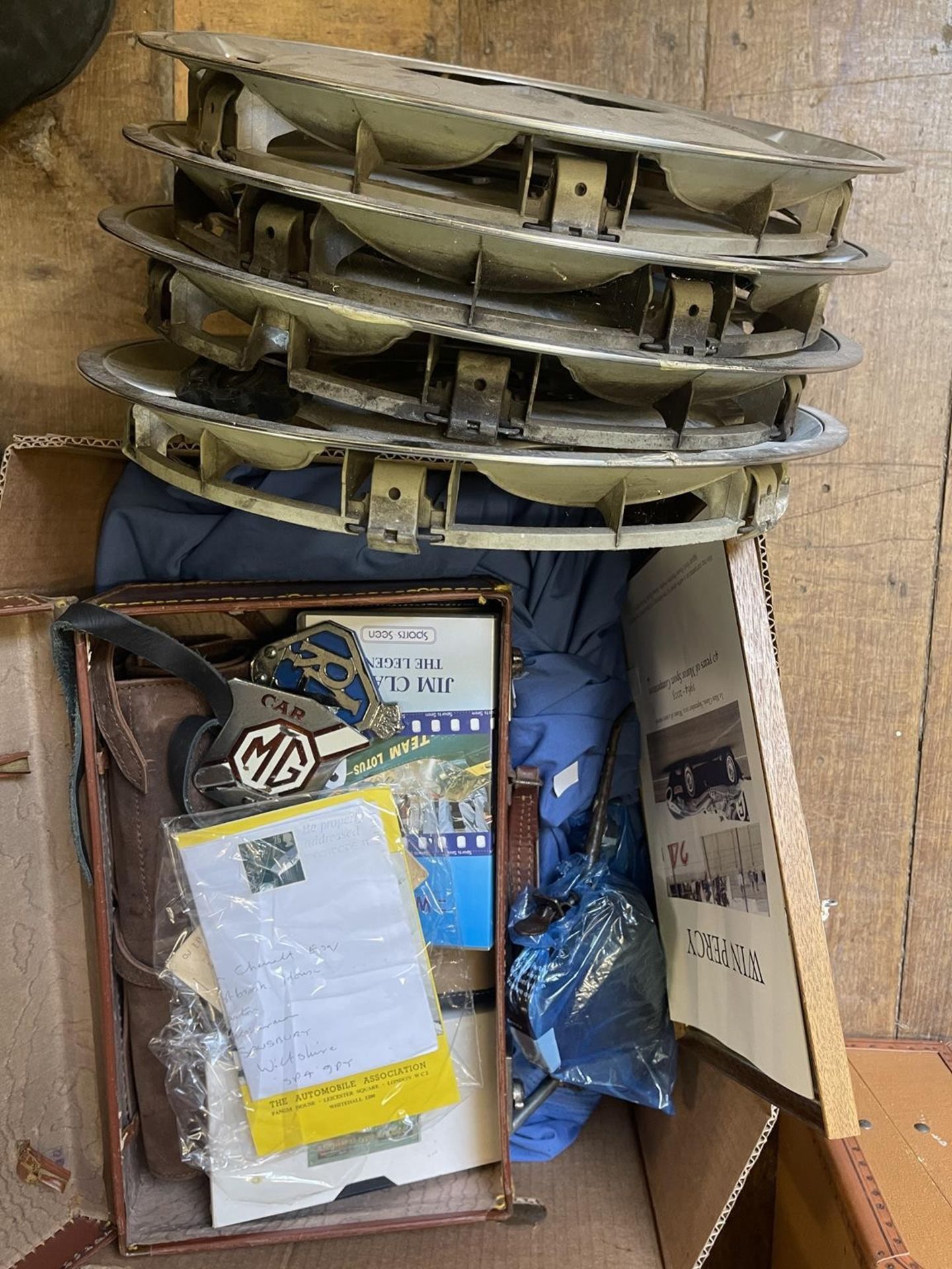 Assorted automobilia, including Win Percy - 40 Years of Motor Sport Competition, a Murray Walker