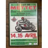 A Circuit de Mettet 33e Grand Trophy International Motocycliste 14 et 15 Avril 1973 poster, 53 x