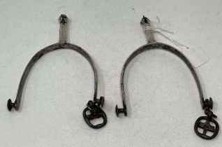 A pair of 19th century plated spurs (2)