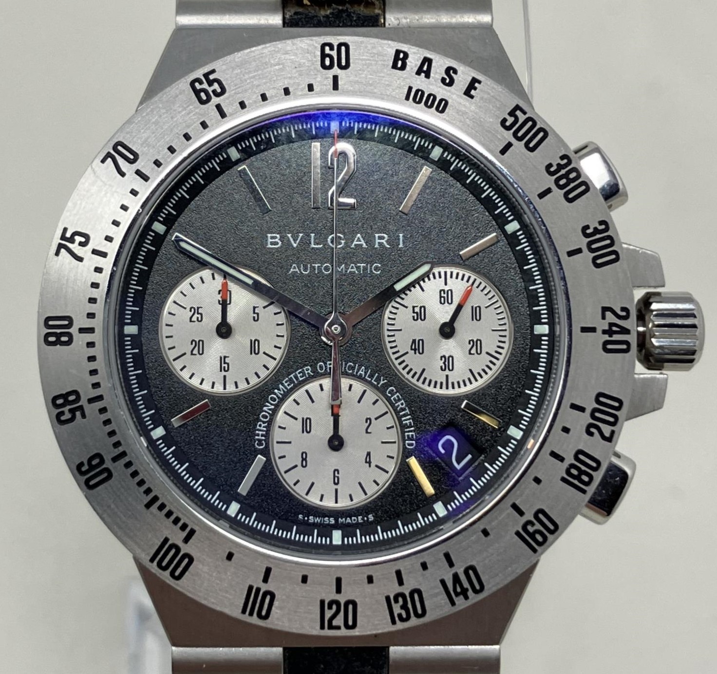 A gentleman's stainless steel Bulgari Diagno Automatic wristwatch, boxed with paperwork