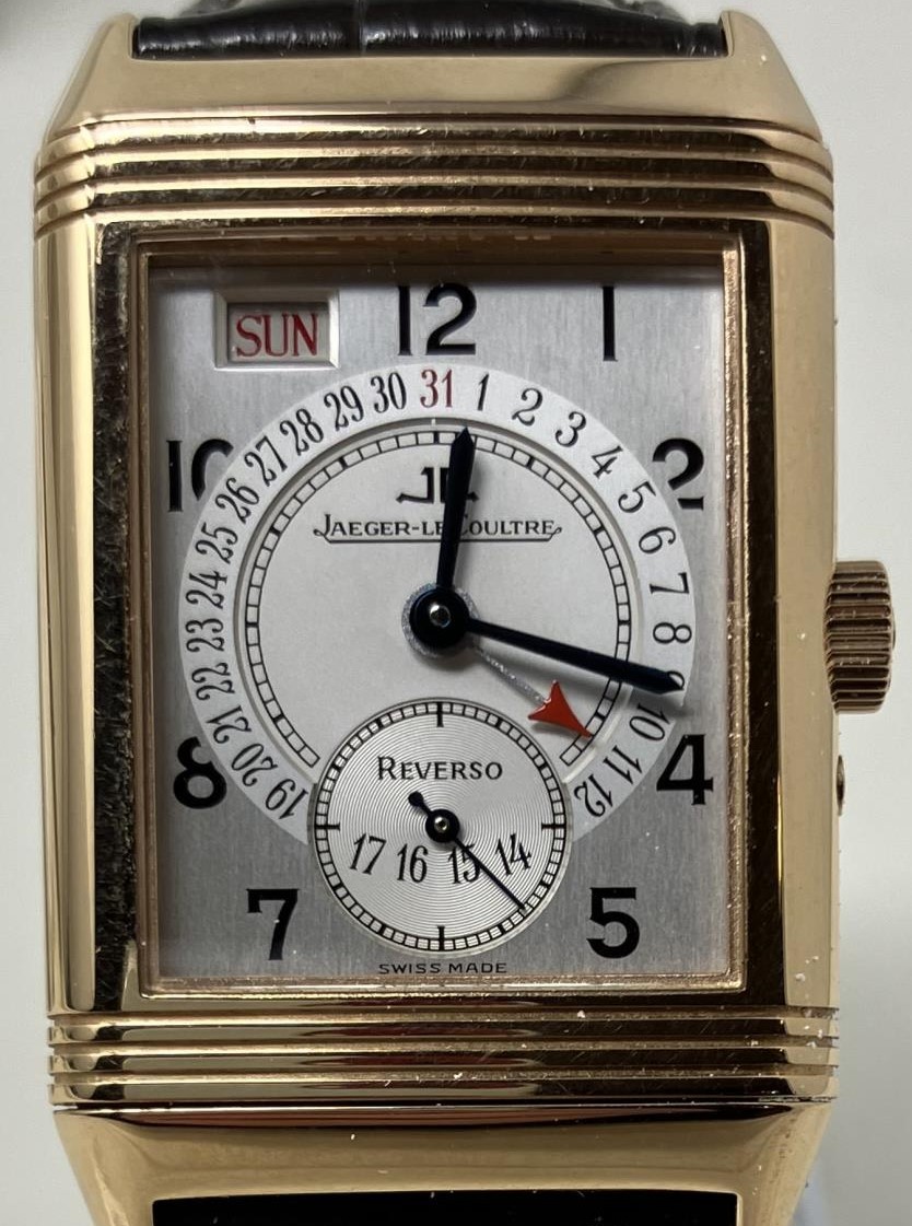 A gentleman's 18ct gold Jaeger-LeCoultre Reverso Date calendar wristwatch, reference 270.236, the - Image 2 of 5