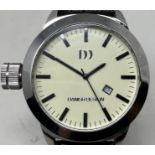 A gentleman's stainless steel Danish Design IQ15Q1038 wristwatch, boxed, with warranty booklet