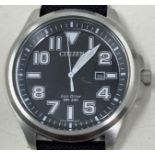 A gentleman's stainless steel Citizen Eco-Drive WR 200 wristwatch, and assorted other