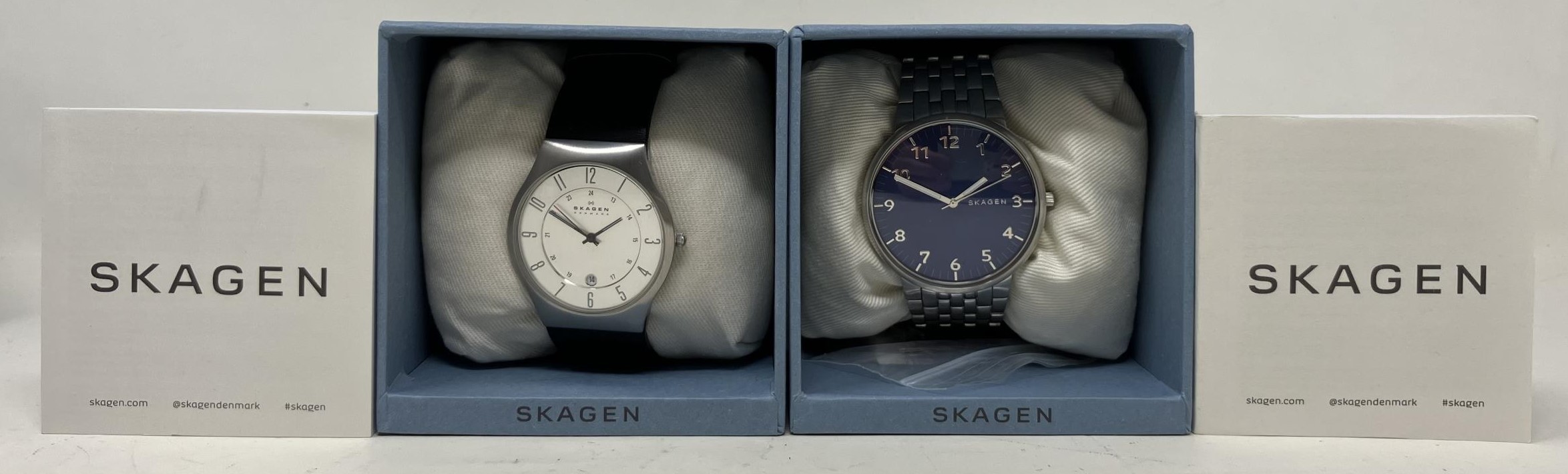 A gentleman's stainless steel Skagen Ancher SKW6201 wristwatch, boxed, with instruction and warranty - Image 3 of 3