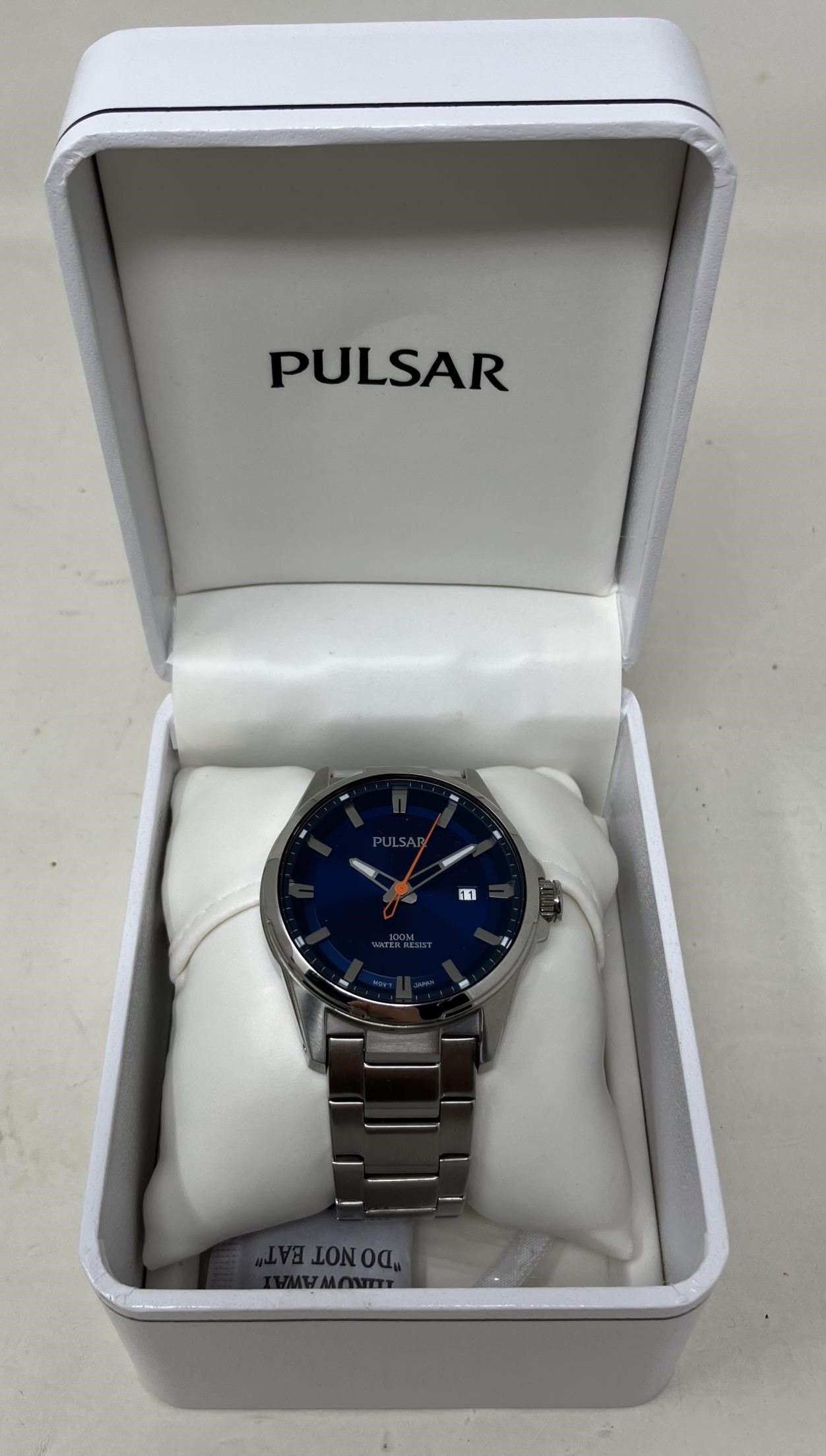 A gentleman's stainless steel Pulsar 100M wristwatch, boxed, with instructions and spare links, - Image 2 of 7