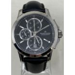 A gentleman's stainless steel Maurice Lacroix Chronographe automatic wristwatch, boxed, with