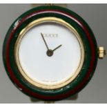 A ladies Gucci wristwatch, boxed with 10 interchangeable bezels  watch is untested