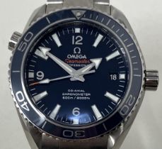 A gentleman's stainless steel Omega Seamaster Professional Co-Axil Chronometer, 600M/2000FT Planet