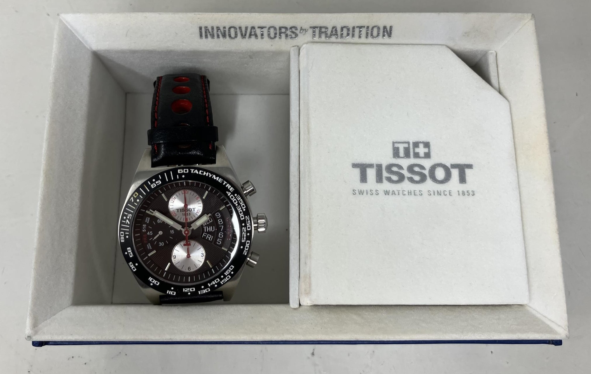 A gentleman's stainless steel Tissot Chronograph Automatic wristwatch, boxed watch runs, but we do - Bild 2 aus 2