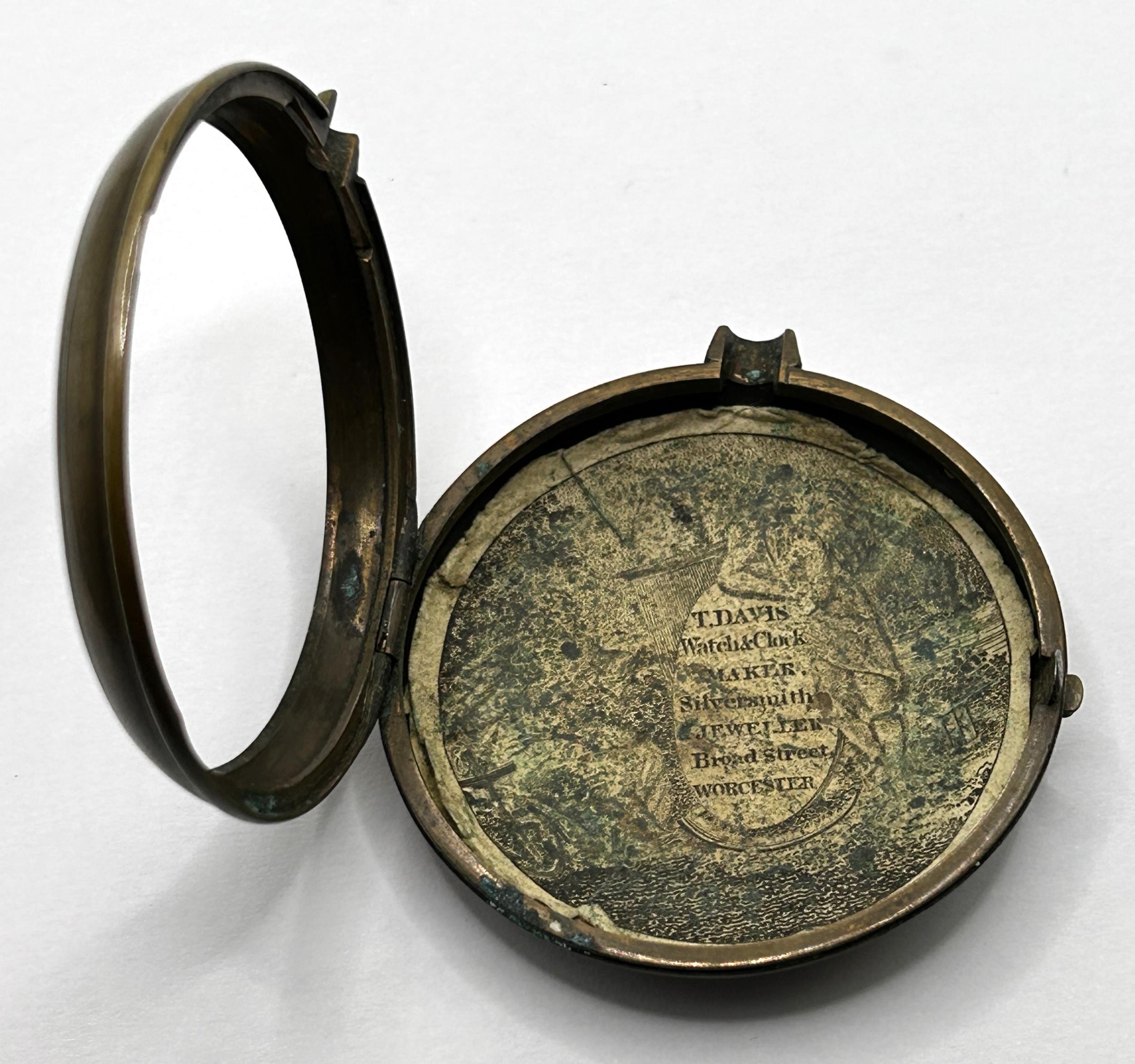 An 18th century pair cased pocket watch, the enamel dial with Roman numerals, the movement signed - Image 2 of 6