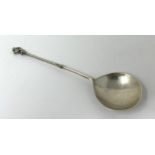 A 19th century French silver spoon, with a lion finial, 30 g