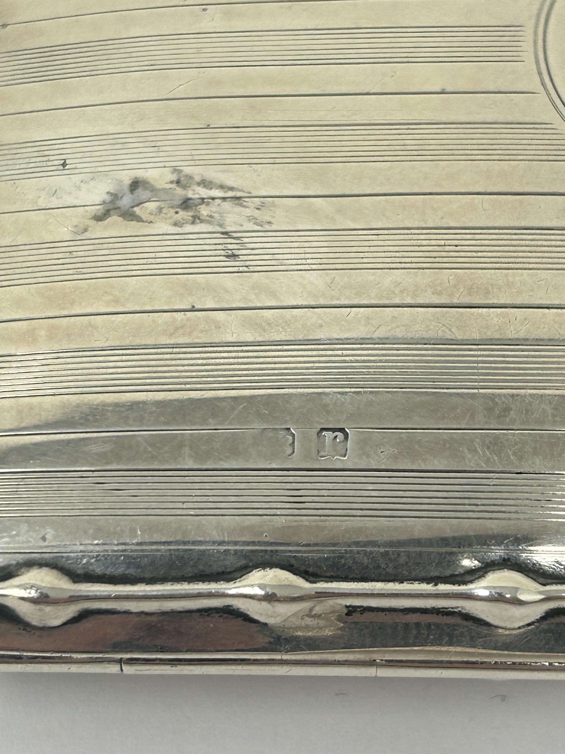 A George V silver purse, with a leather interior, Birmingham 1914, 4.2 ozt all in - Image 3 of 6