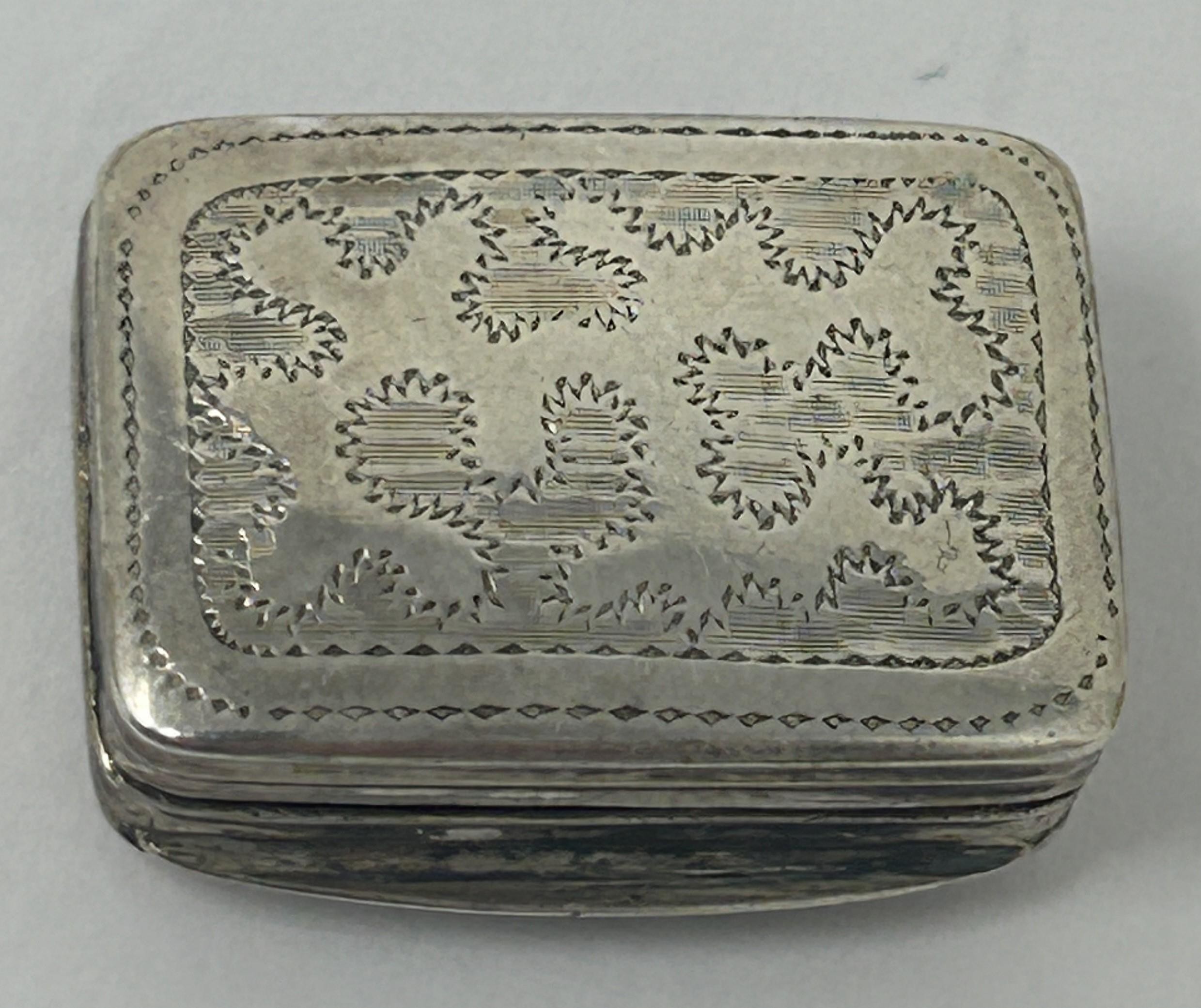 A 19th century silver vinaigrette, marks rubbed, 6.4 g - Image 3 of 3