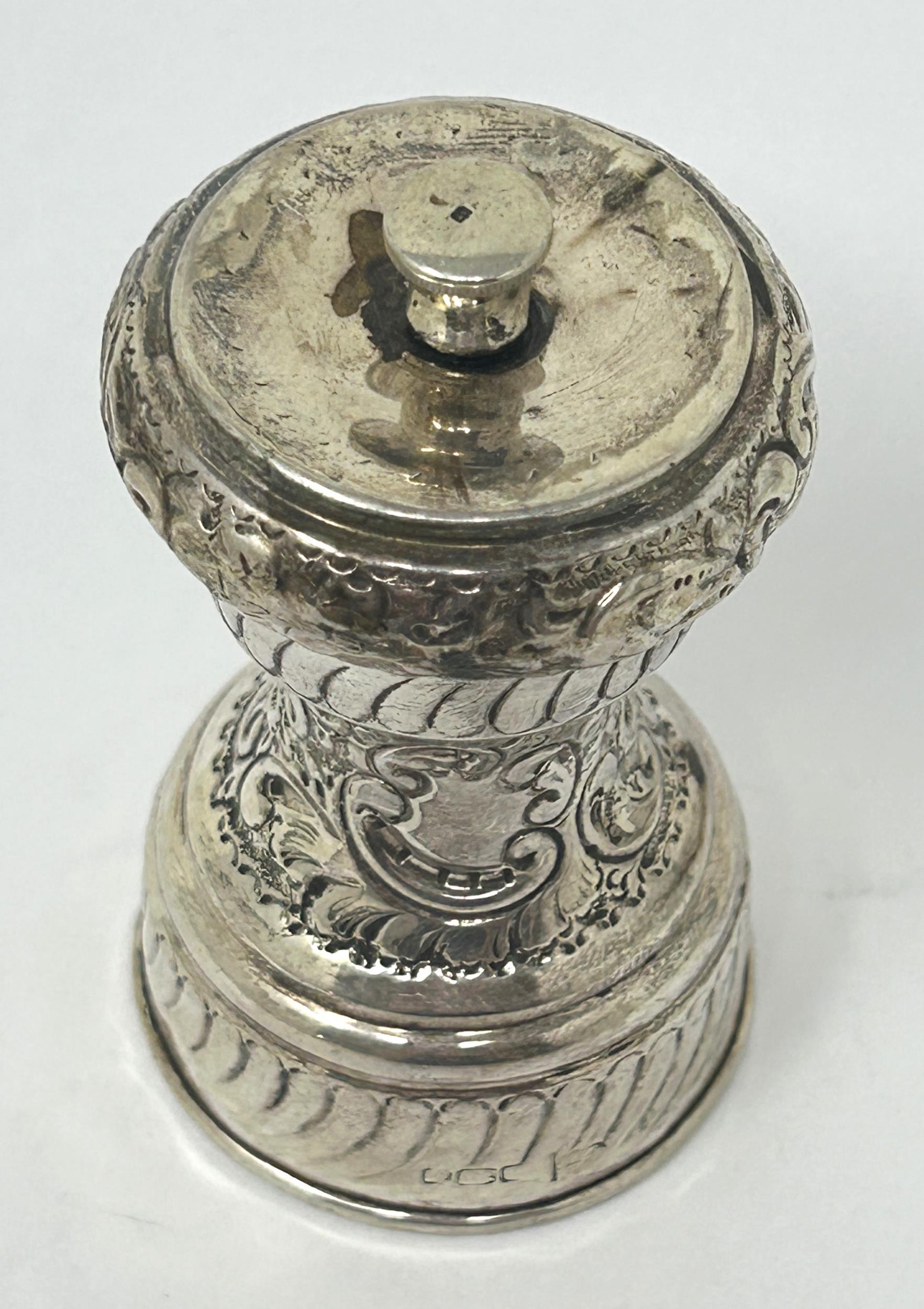 A silver mounted pepper grinder, marks rubbed - Image 2 of 5