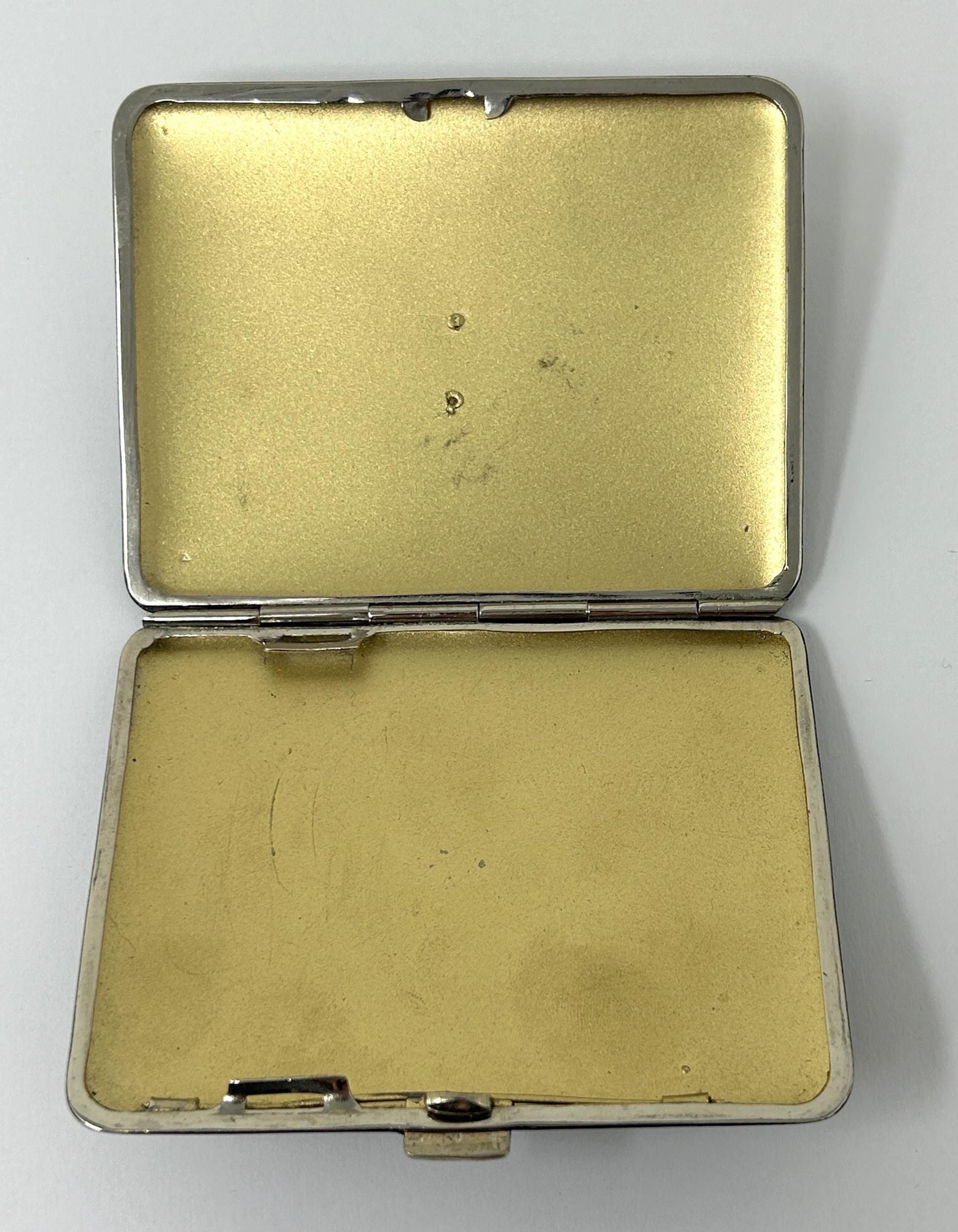 An Art Deco black enamel cigarette case - Image 3 of 4