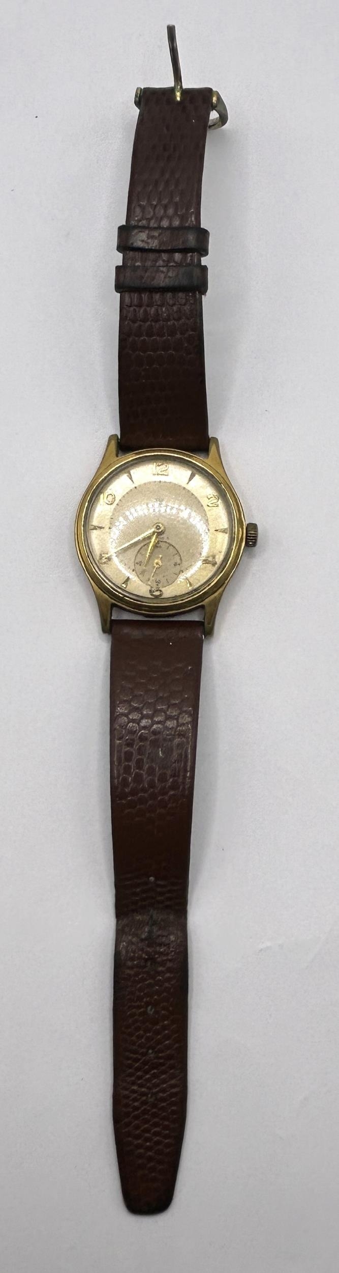 A gentleman's Smiths Deluxe wristwatch, on an associated leather strap - Image 3 of 3